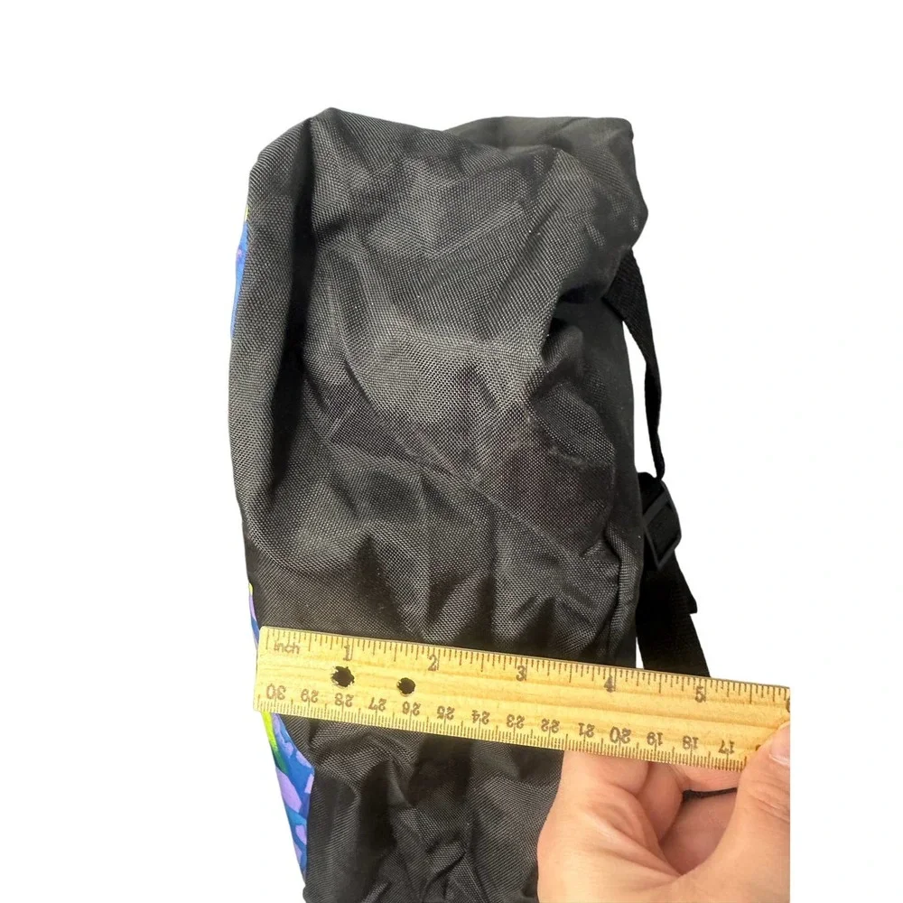 Vintage NWT Trendy Backpack, Neon Green Abstract from the 90's Y2K Millennial - Picture 8 of 9